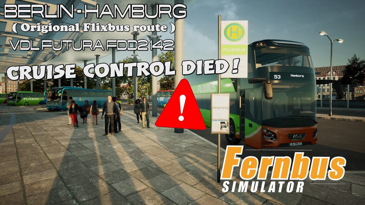 Berlin - Hamburg (original Flixbus route) no commentary | Fernbus Simulator PS5