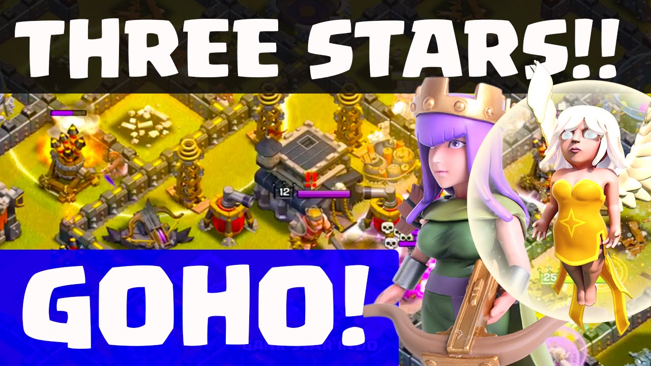 Clash of Clans - Queen Healer GoHo! THREE Star Strategy!