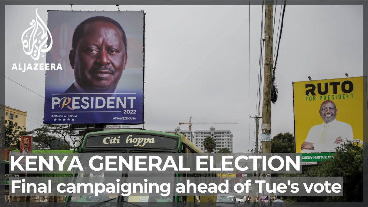Kenya election: Final campaigns ahead of Tuesday's vote