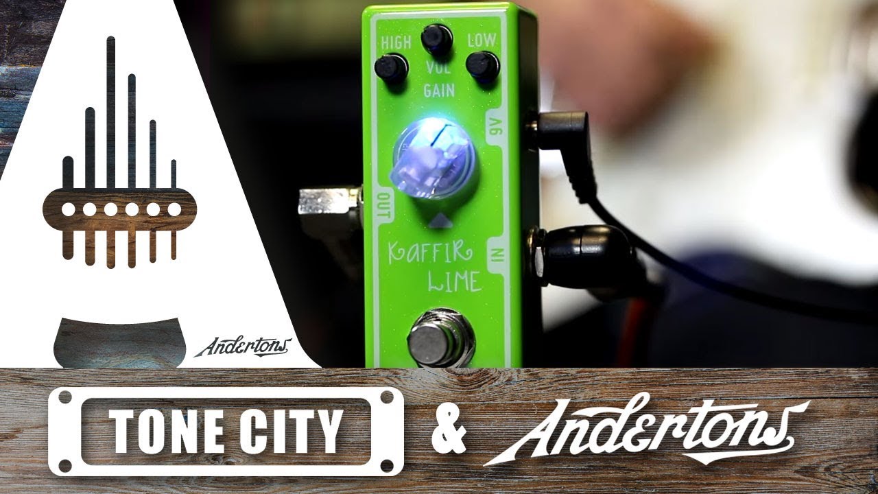 Tone City Kaffir Lime Boost & Drive Pedal - Up to 30db of Boost & Drive if you want it