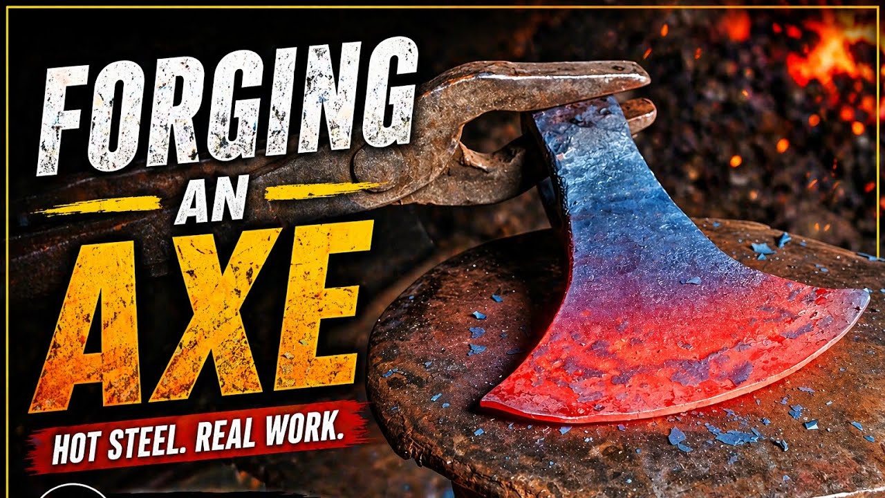 Amazing Process Making a Axe From Rusty Metal Pin