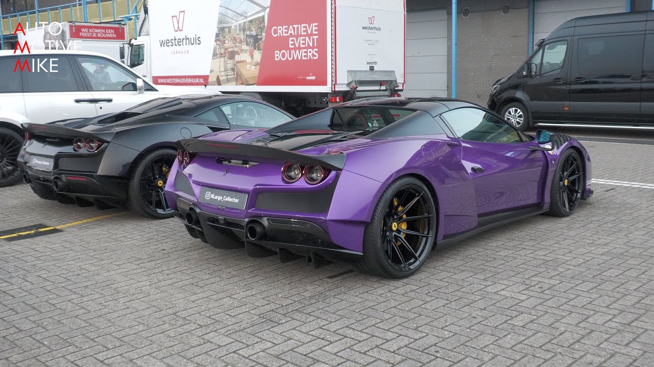 818HP Novitec N-Largo F8 Tributo - Startup & driving!