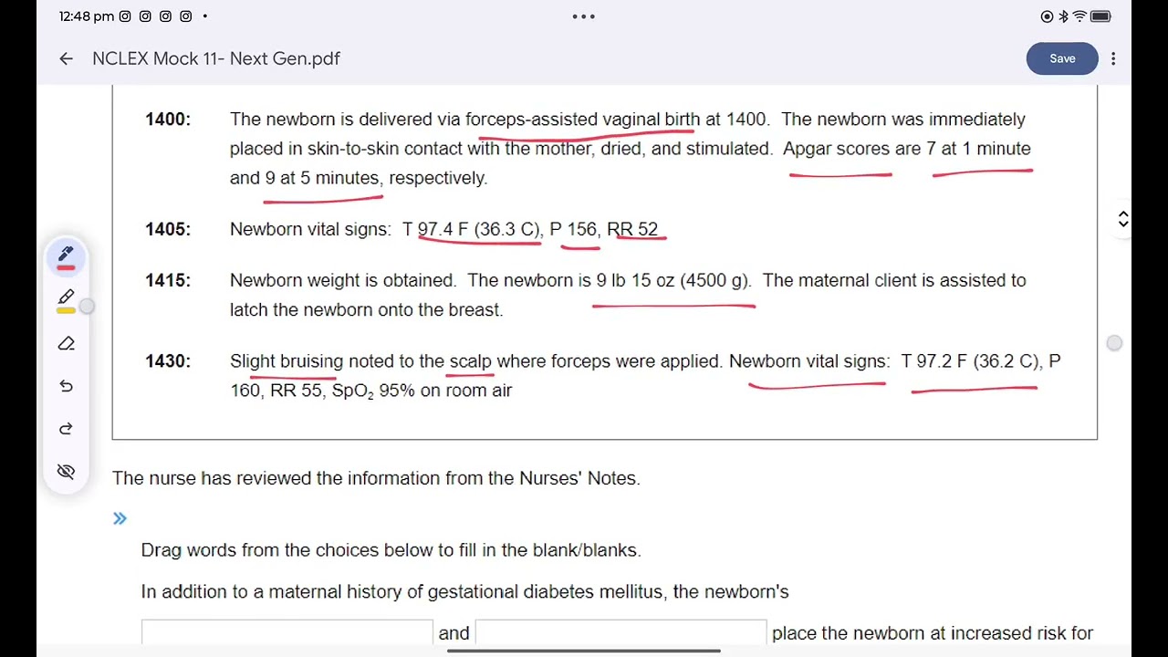 NCLEX Next gen# Obg practice question @ nclex mentora