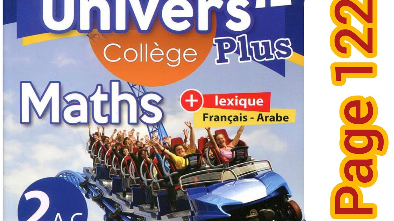 maths deuxième année collège page 122 exercices 6.7.8 univers plus maths