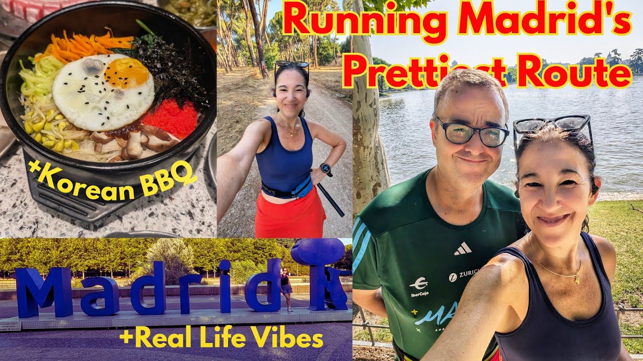 Running Madrid’s Most Beautiful Route + Korean Food & Local Life | Spain Vlog Day 3