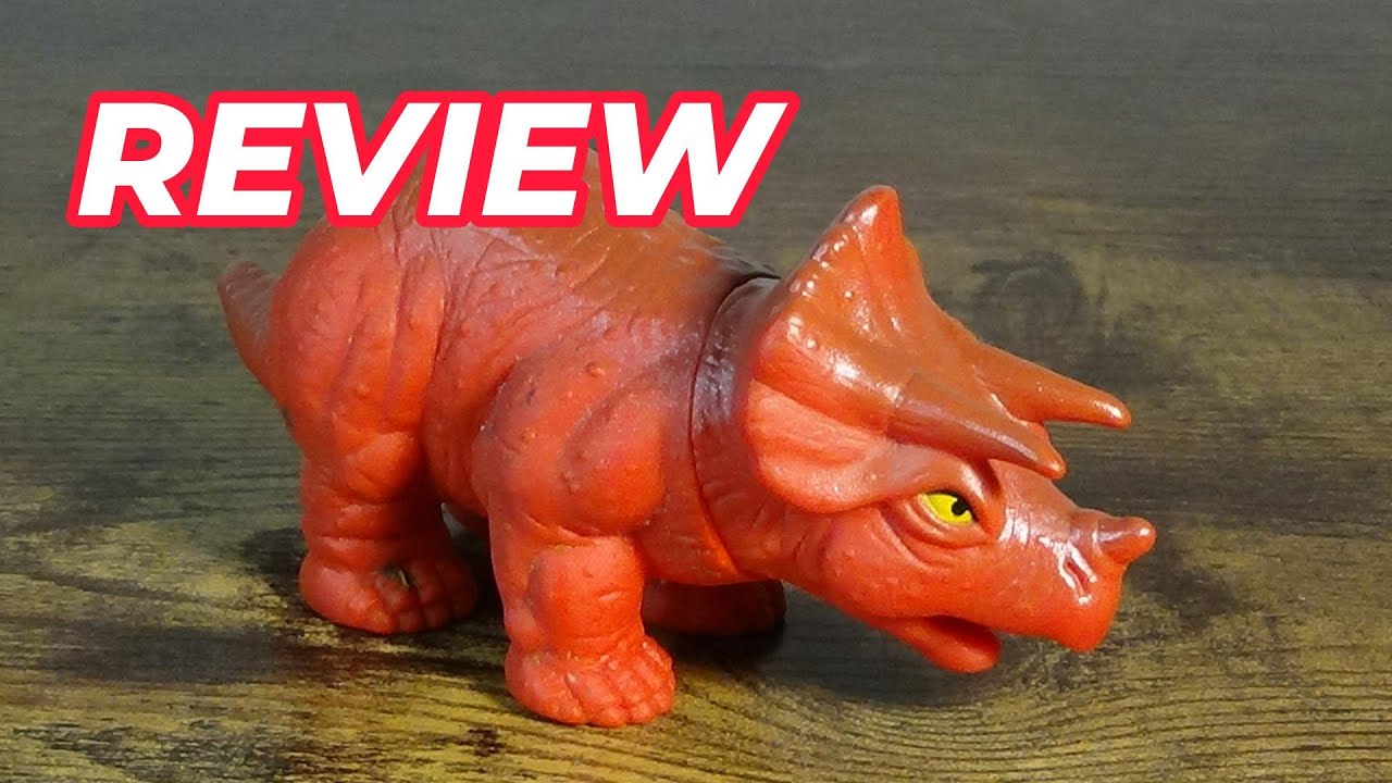 Обзор фигурки трицератопса красного металлического цвета от Playskool Toys Vintage Definitely Din...