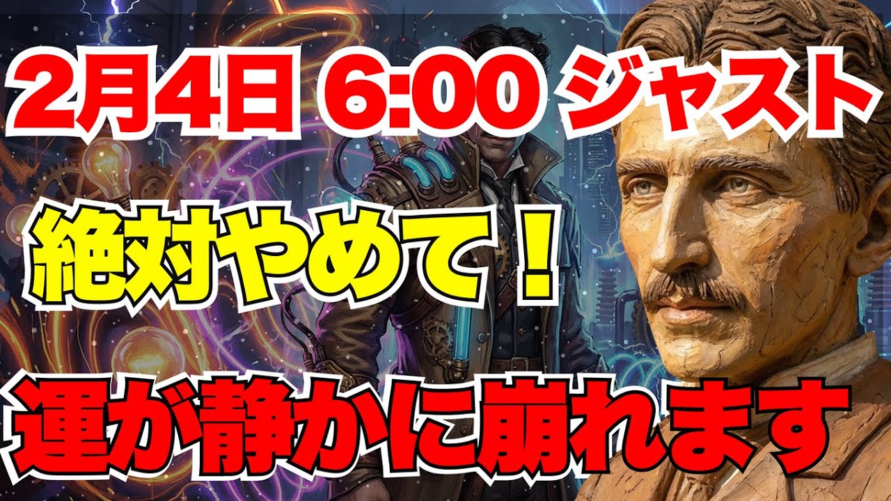 【テスラ警告】立春にこれをすると運が「静かに」崩壊します。99％が知らずにやっている、金運を絶縁させるNG行動。