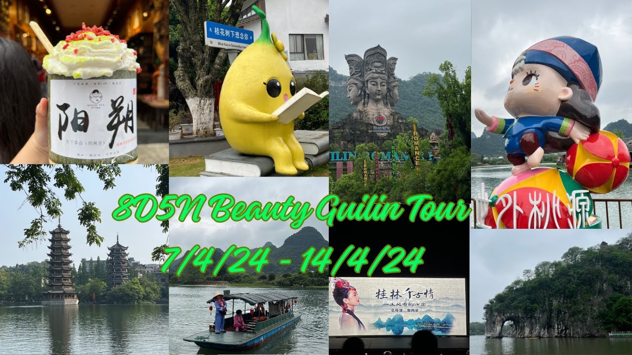 8D5N Beauty Guilin Tour (Guilin,Yangshou,Lipu,Hezhou) 7/4/24 - 14/4/24