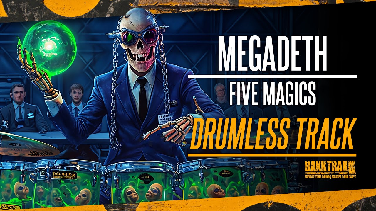 Megadeth - Five Magics (Drumless) NO DRUMS - High Quality
