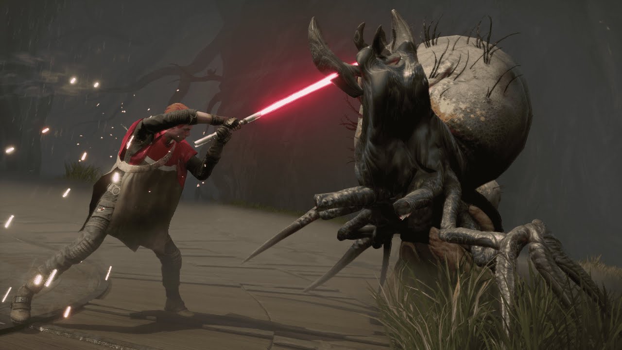 Star Wars Jedi: Fallen Order - Kashyyyk combat challenge (3 stars, Jedi Grandmaster) | PS5