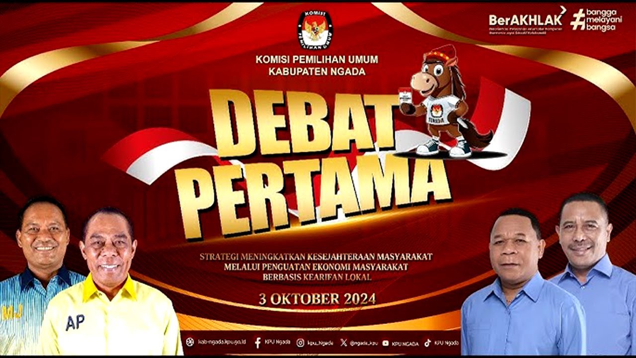 🔴LIVE: Debat Pertama Bupati & Wakil Bupati Kabupaten Ngada 2024