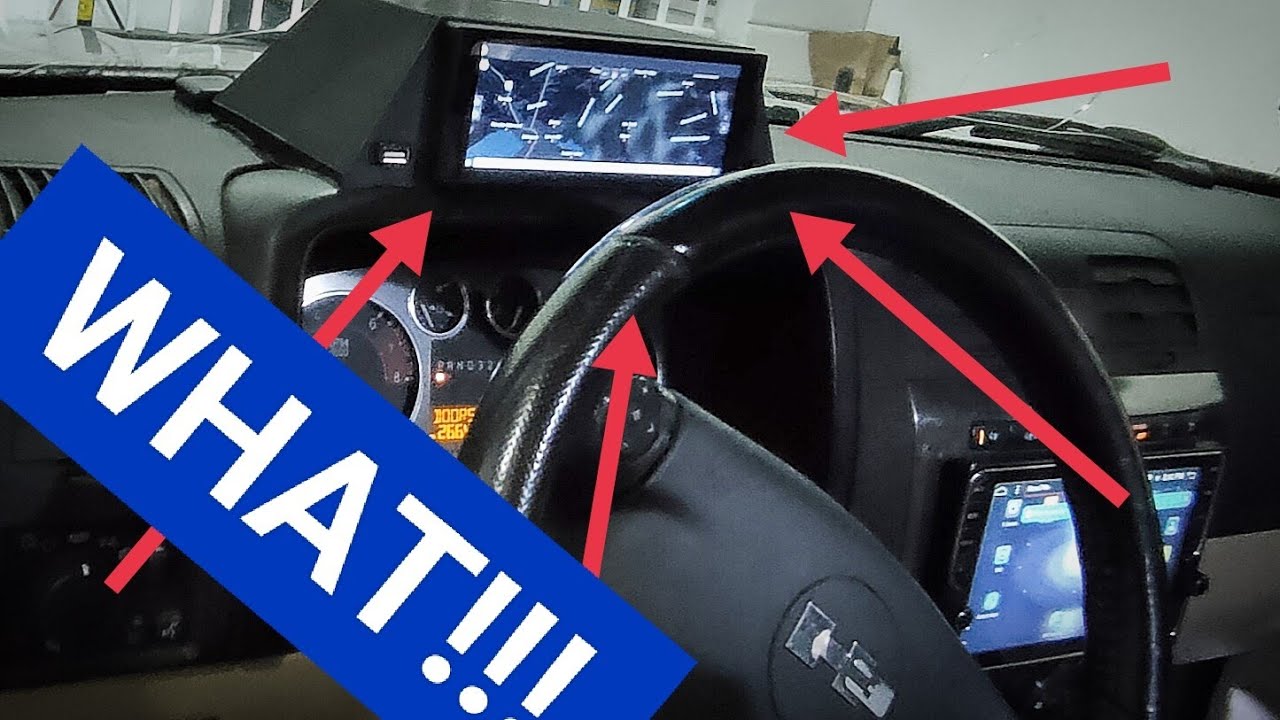 Custom HUMMER H3 digital instrument cluster!