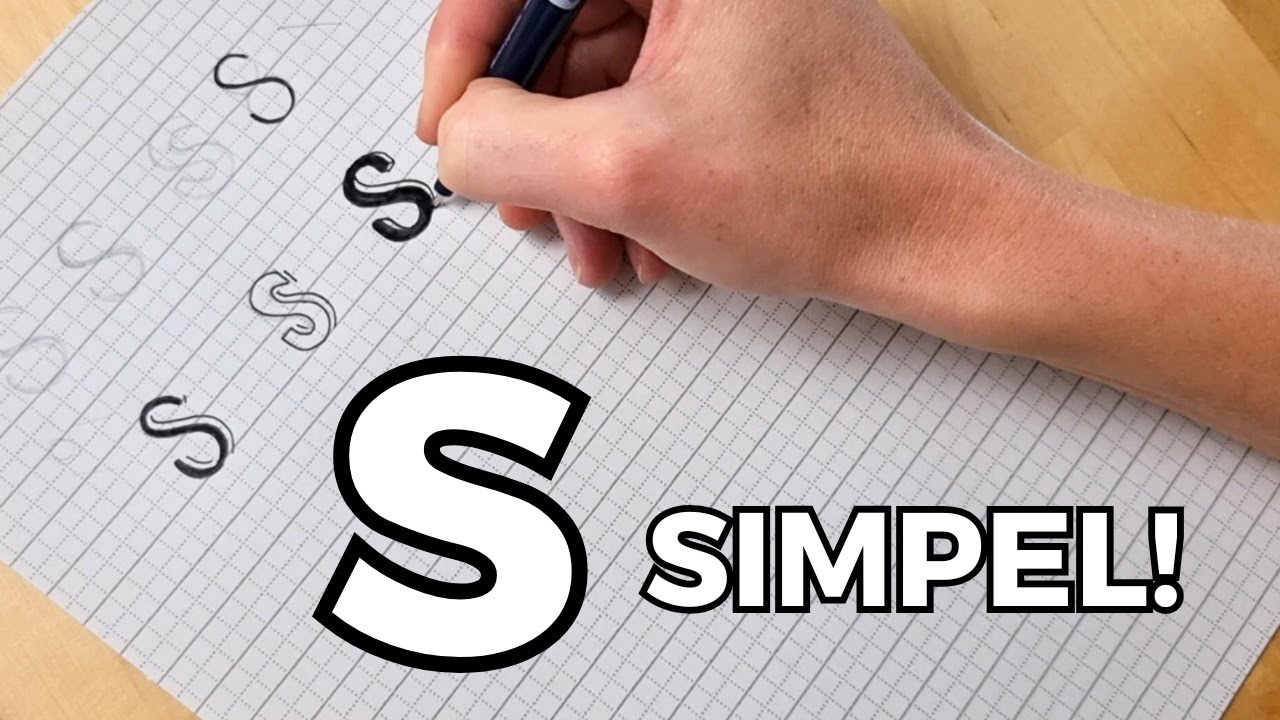 Handige tips om de letter S te schrijven of handletteren