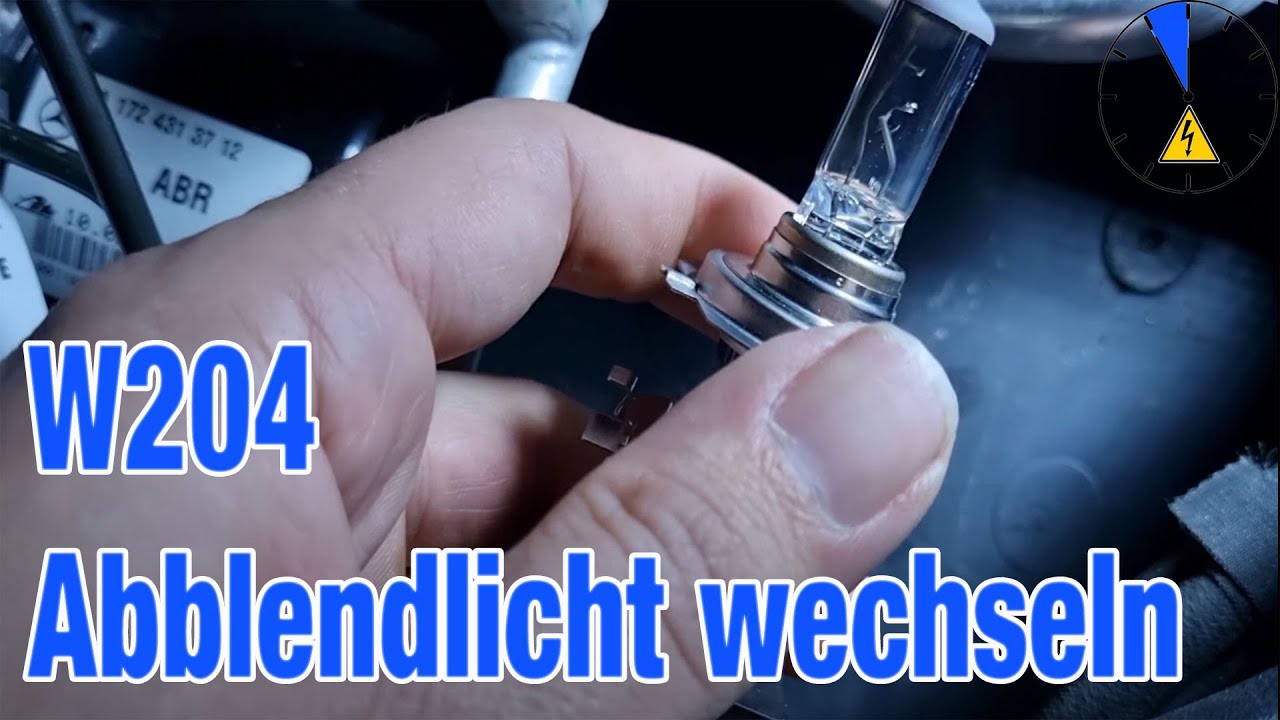 W204 Abblendlicht wechseln tauschen Change lamp C Klasse
