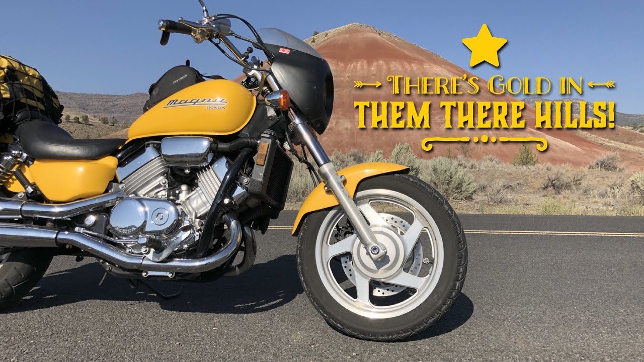Painting the Hills Gold on aYellow Honda Magna