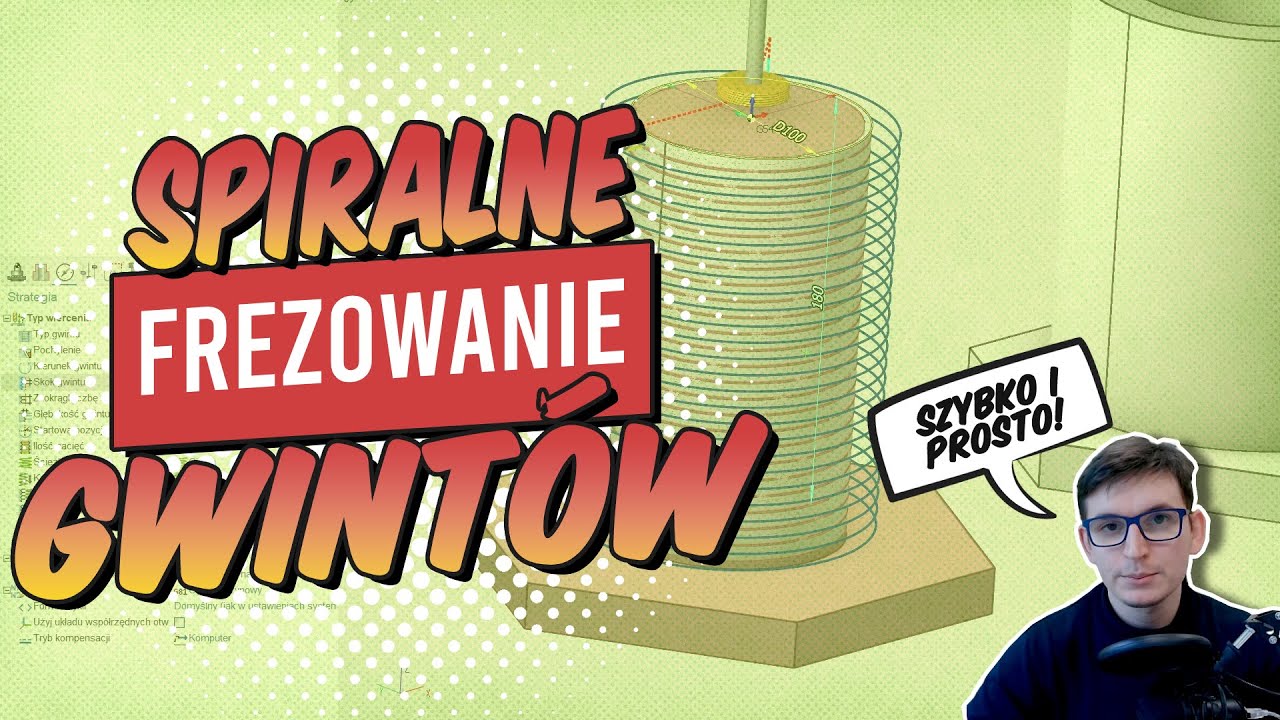 SprutCAM 15 - Spiralne frezowanie gwintu | #CNC #CNCMachines #CADCAM #4axismilling