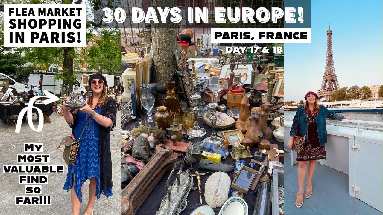 MY MOST VALUABLE THRIFT FIND FROM PARIS | Thrift With Me | Flea Market | 30 Days In Europe Day 17-18