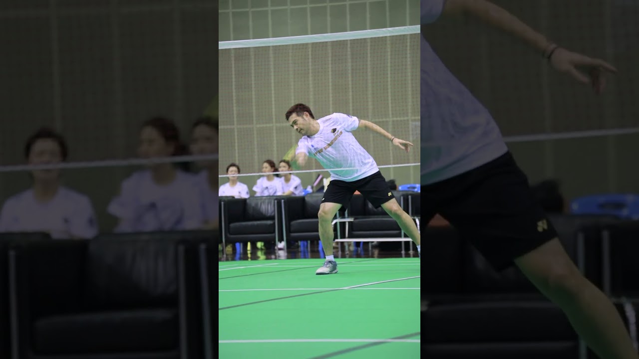 TP12 Badminton team VS PTT Group All Star