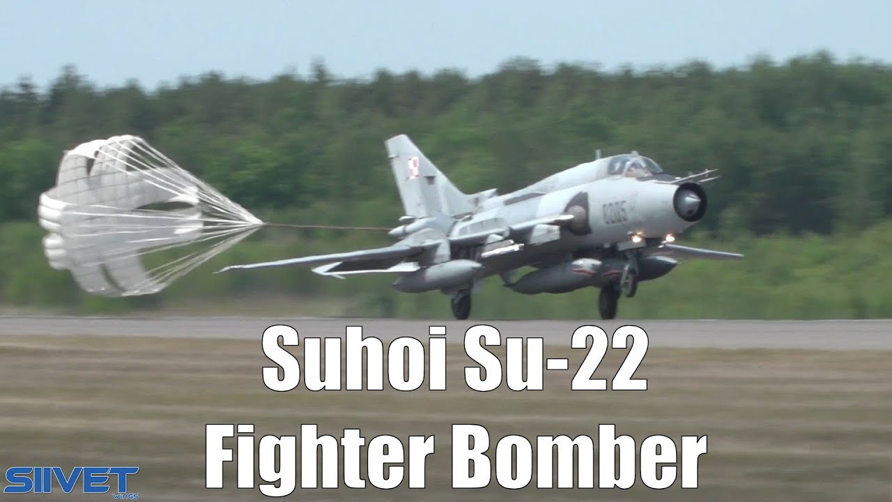 Sukhoi Su-22M4K Fighter Bomber Polish Air Force Landing And Arrival - Turku 2023
