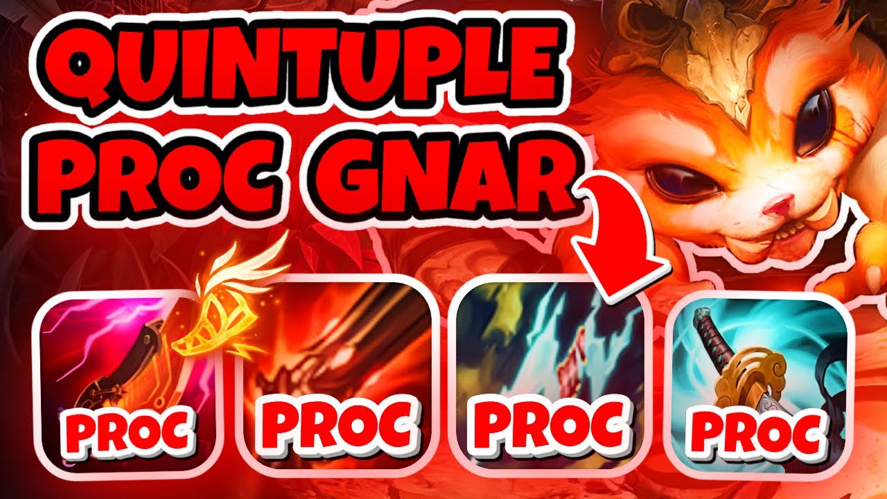 QUINTUPLE PROC GNAR IS CRAZY OP!!! Season 14 Gnar Gameplay (League of Legends)