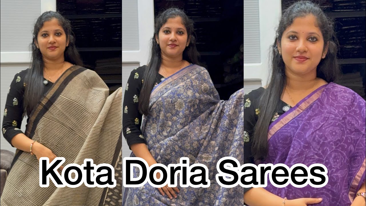 Kota Doria Sarees @Eza_fabz 