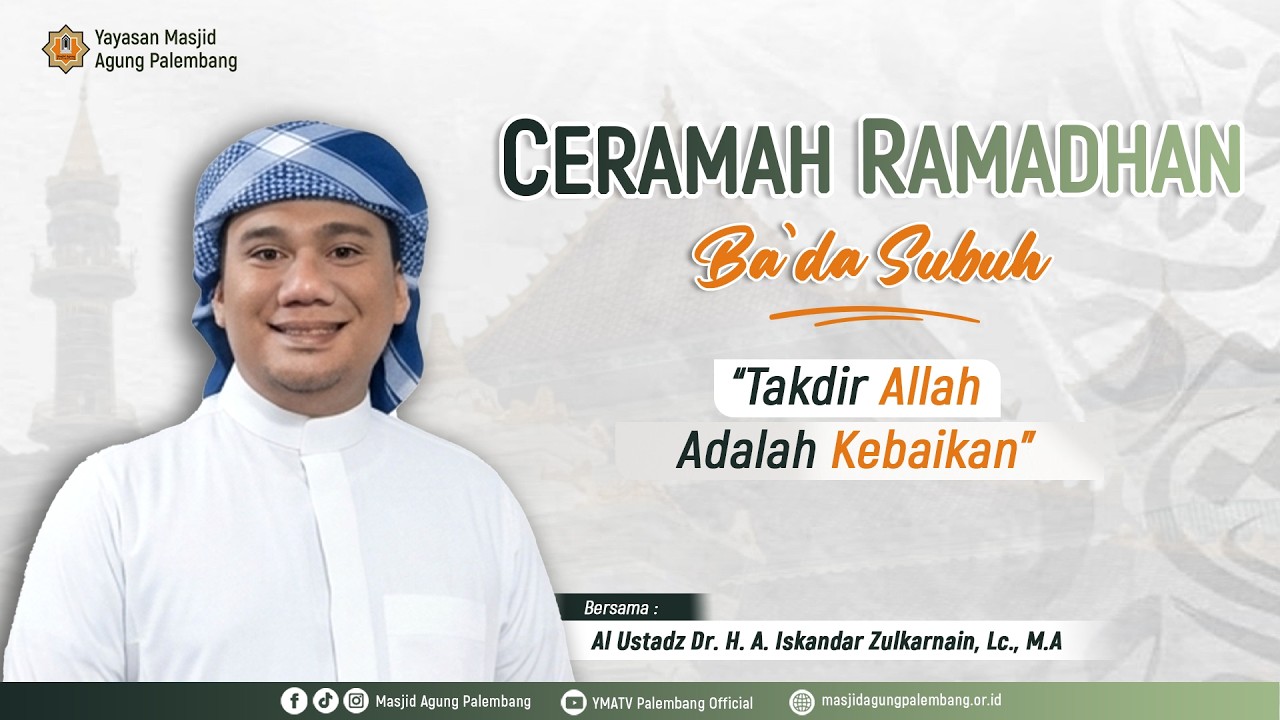 [ LIVE ] SHOLAT ISYA BERJAMAAH DAN CERAMAH BA'DA SHUBUH  | 12 RAMADHAN 1447 H