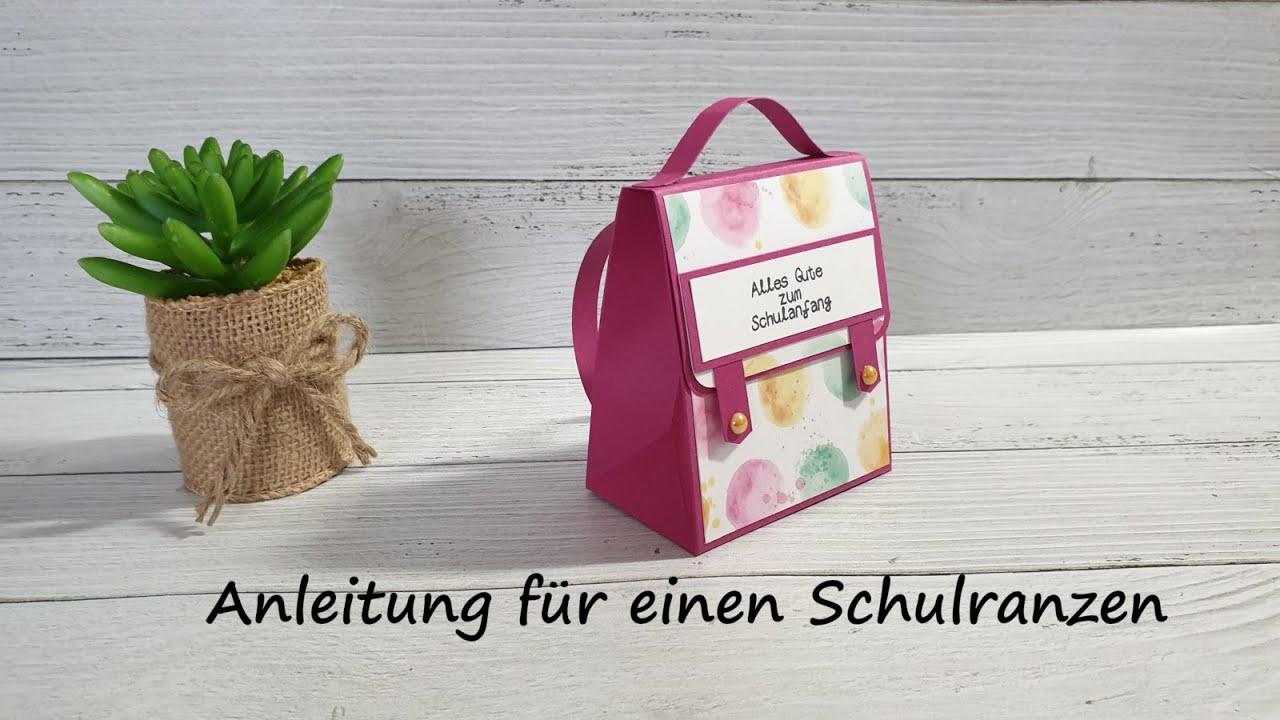 Tutorial / Anleitung für einen Schulranzen ohne Punchboard