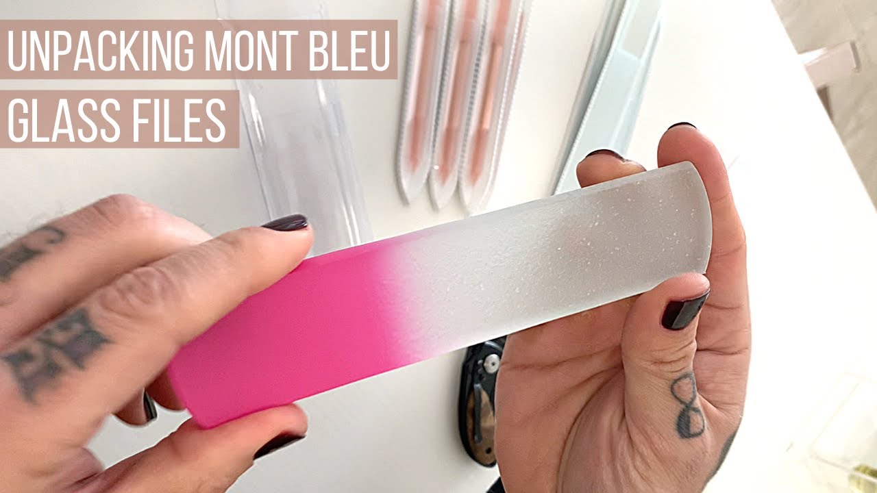 UNPACKING Mont Bleu Glass Files from Czech Republic 🇨🇿  💅