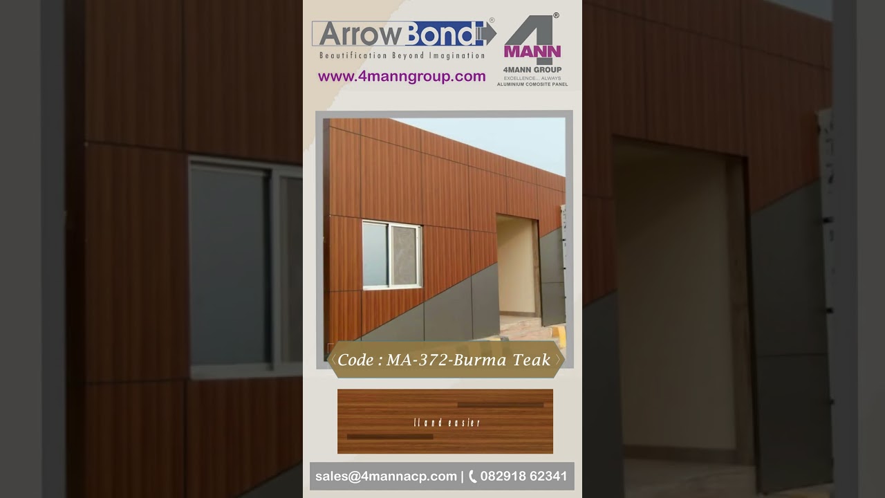 4MANN Industries Aluminium Composite Panel, Wooden products Burma teak