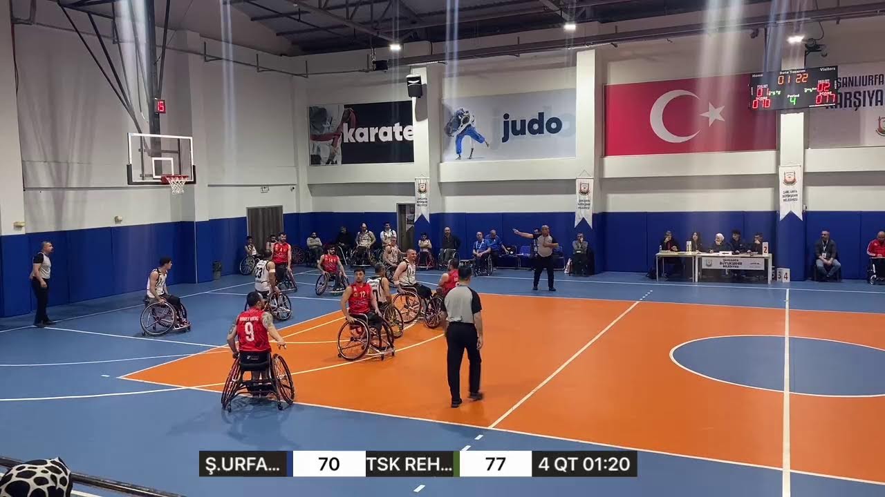 TEKERLEKLİ SANDALYE BASKETBOL SÜPER LİGİ
Ş.URFA BB VS TSK REH MERKEZİ