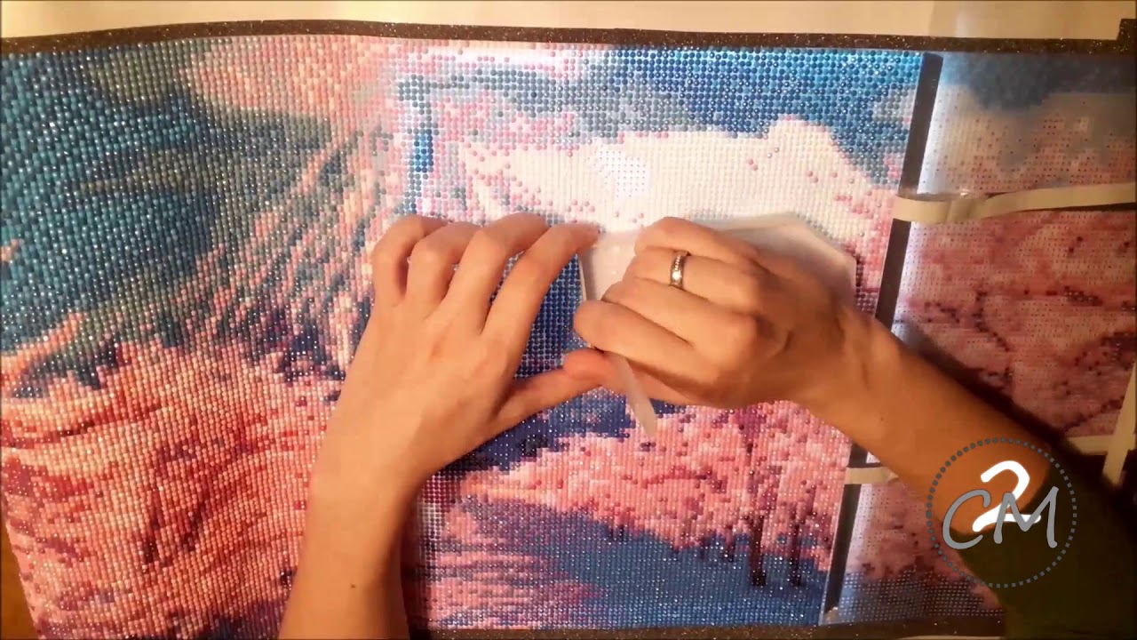 Part 3 timelapse diamond painting cherryblossom