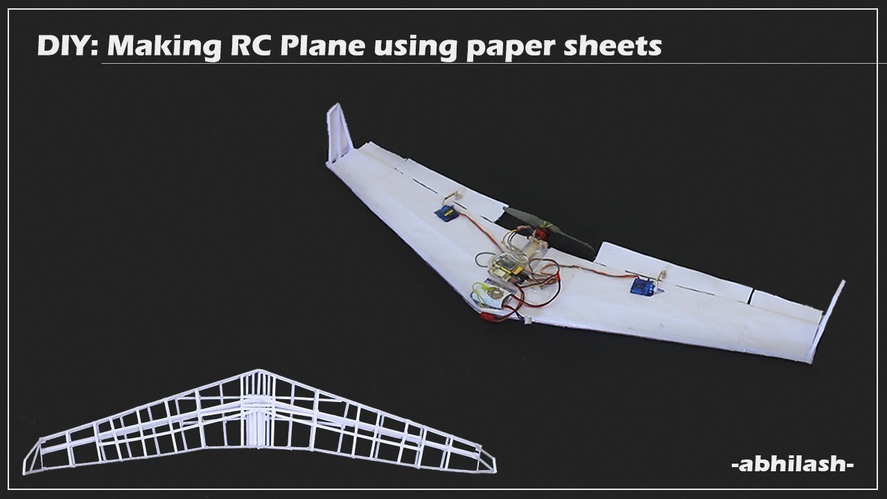 DIY: Making RC plane using Paper Sheets