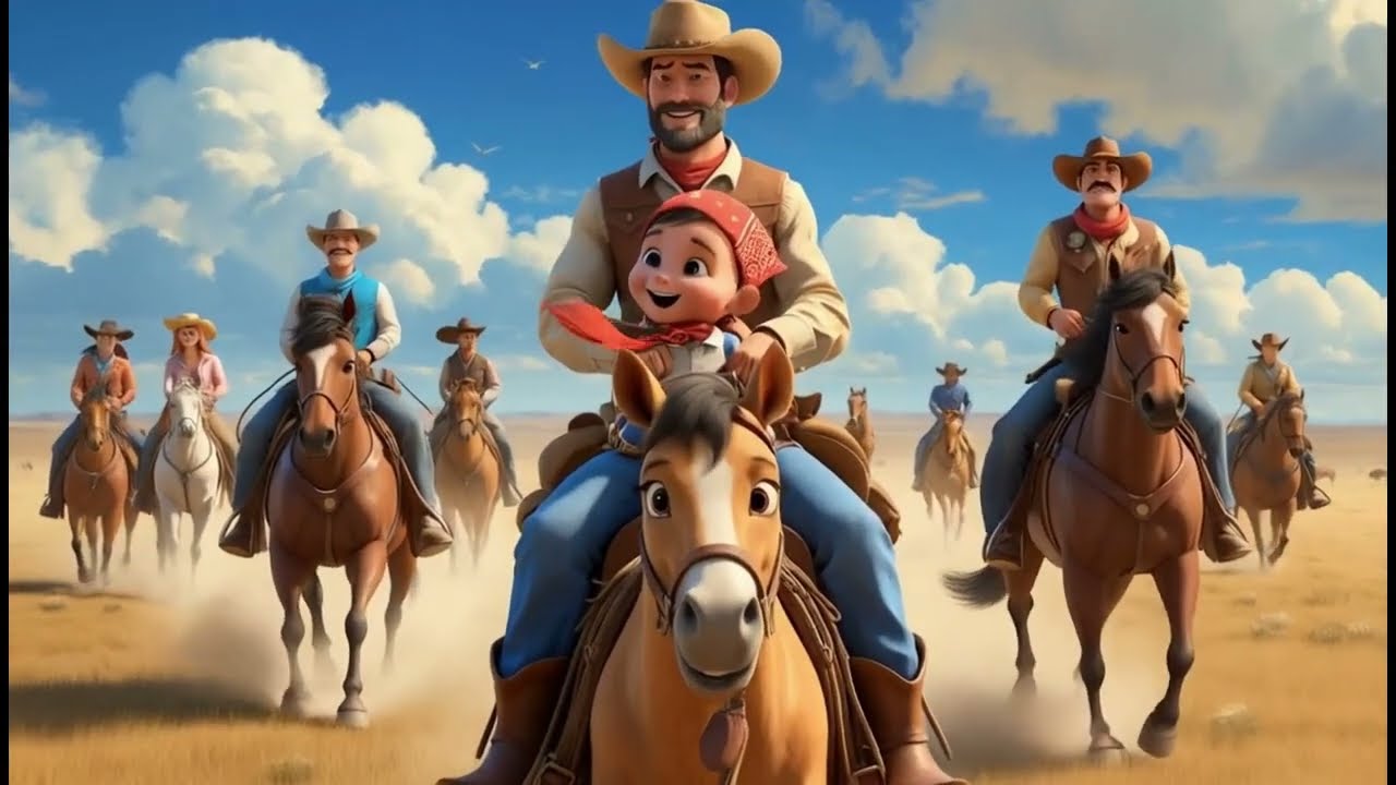 Teddy Buckaroo’s Cowboy Adventure 🤠 | 3D Animated Toddler Song for Kids | Western Song for Children