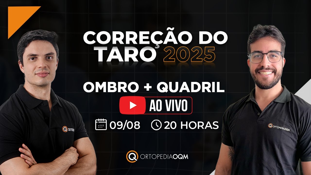 OMBRO E QUADRIL - CORREÇÃO TARO 2025 #TARO2025 #SBOT #TEOT #SIMULADONACIONALPRETARO #ORTOPEDIAOQM