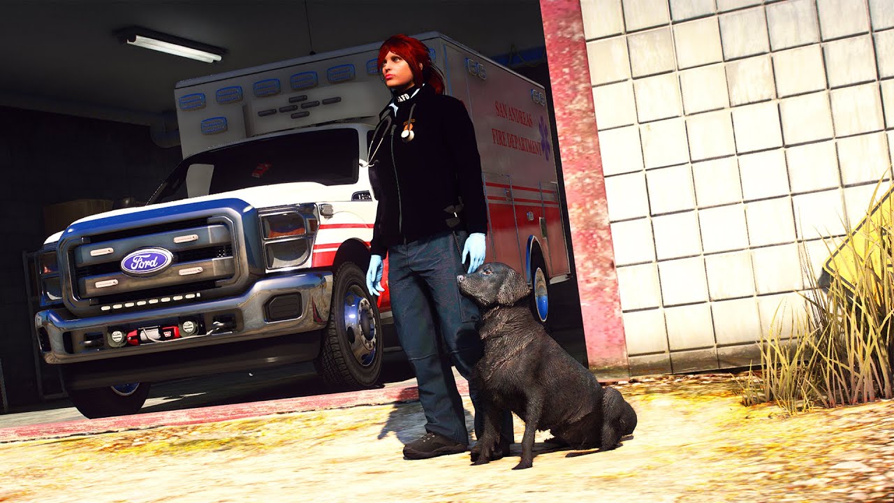 GTA 5 Roleplay - CLRP #1 - Meet Shadow. The Fire Dog (Fire/ems)