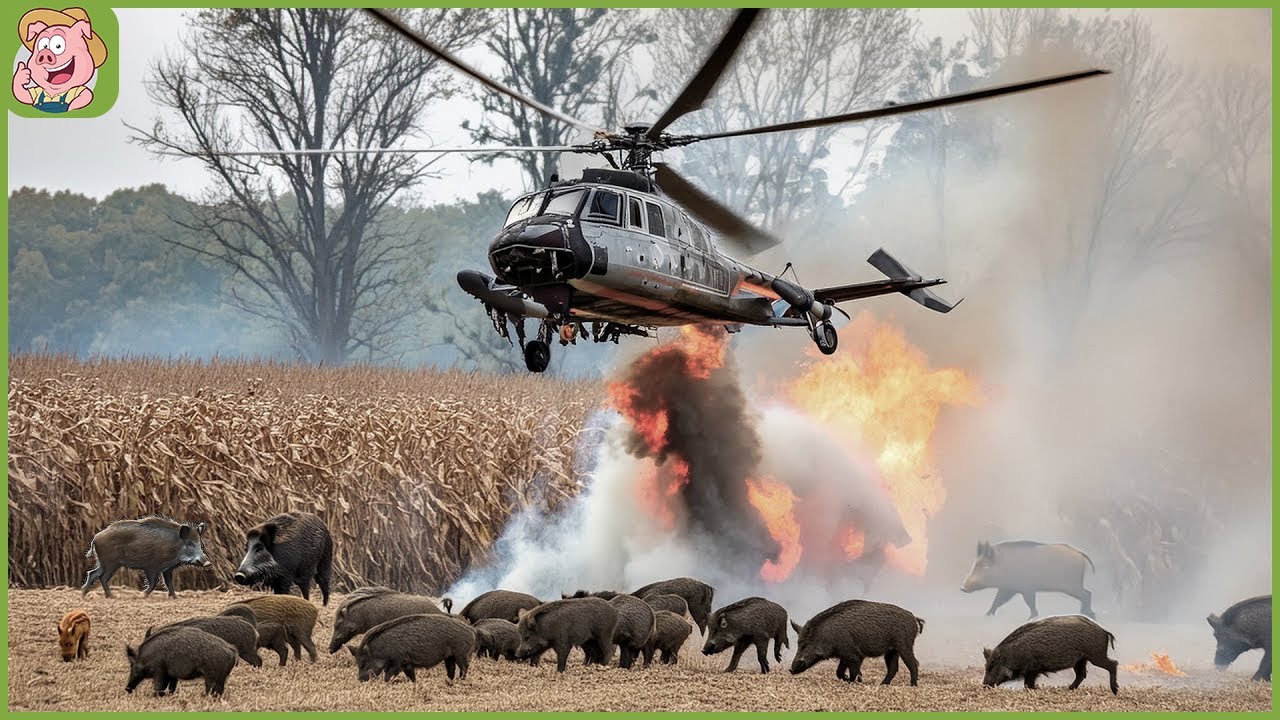 Como os Ca&ccedil;adores e Agricultores Americanos Lidam com Milh&otilde;es de Javalis de Helic&oacute;ptero?