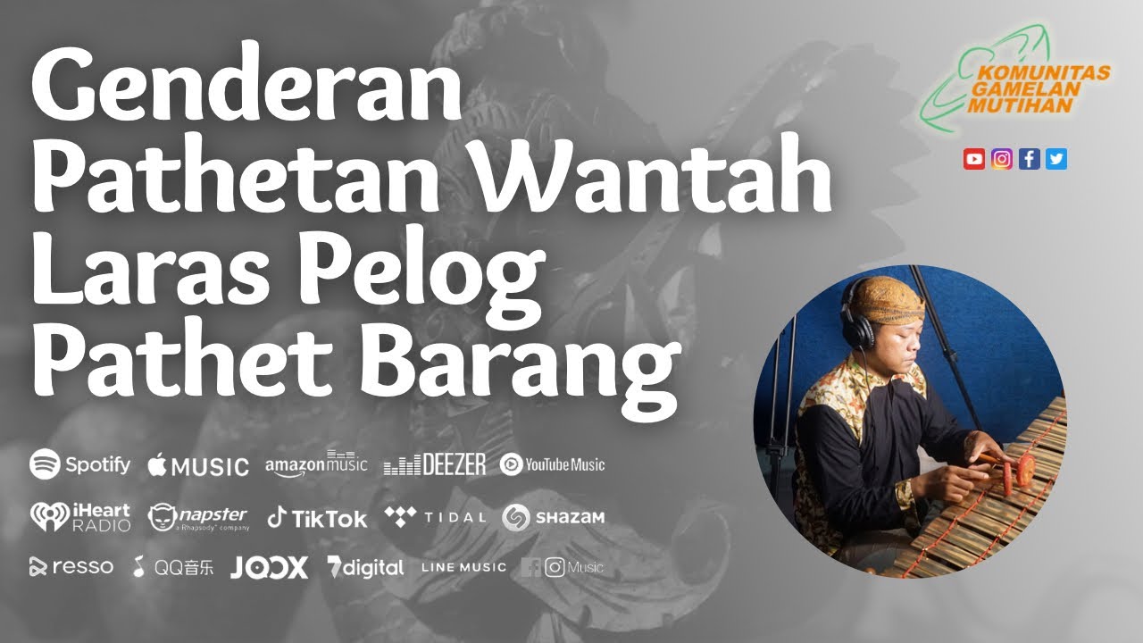 Genderan Pathetan Wantah Laras Pelog Pathet Barang