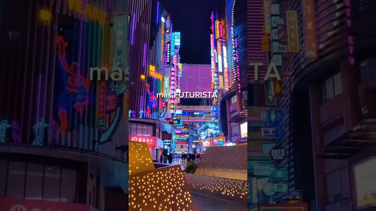 La ciudad de CYBERPUNK en la vida REAL #cyberpunk2077 #china #futurista #viajar