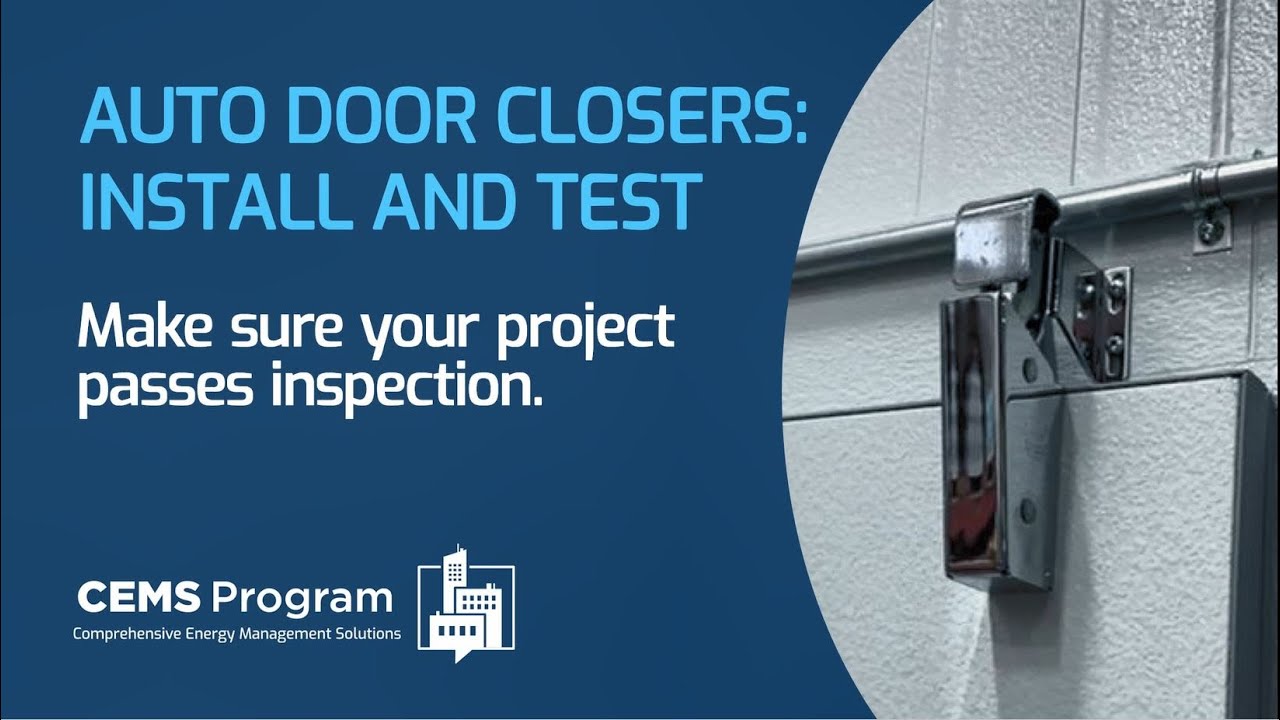 How To Install a New Automatic Door Closer for Commercial Walk-in Coolers and Freezers
