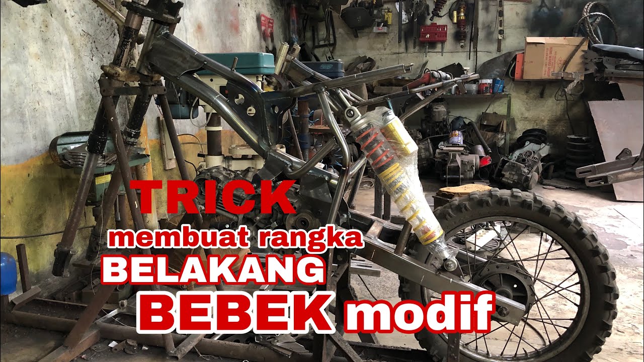 cara mudah membuat rangka belakang untuk bebek modif body ktm85 AMC FRAME