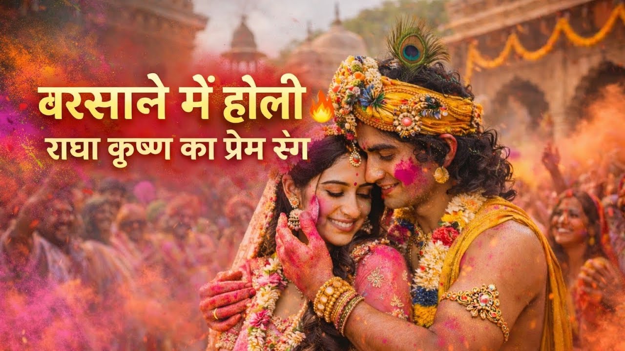 बरसाने की रंगीली होली 🌸 राधा कृष्ण संग | Superhit Holi Bhajan | Latest Krishna Bhajan