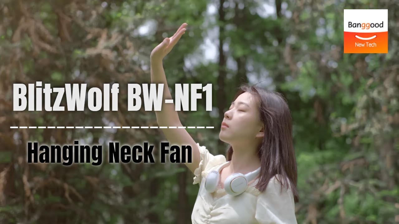 Portable Hanging Neck Fan丨BlitzWolf BW-NF1 Mini Air Cooler Fan - Banggood New Tech