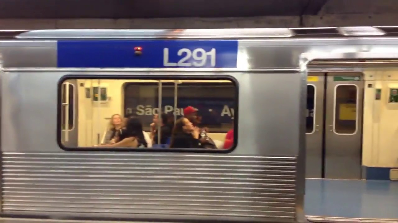 Metrô SP Frota L (L29) (ALSTOM/IESA) partindo da estação Jardim São Paulo
