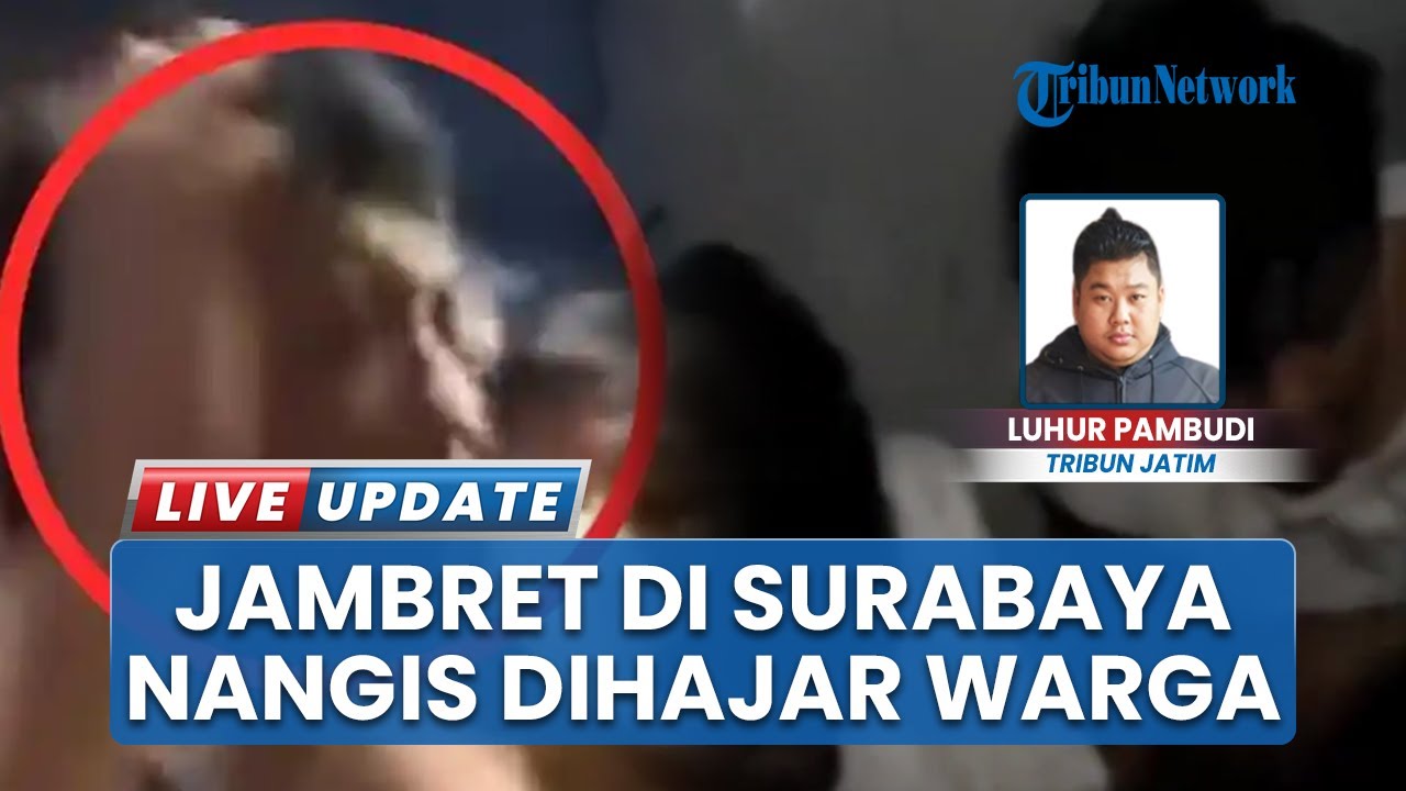 Abang Jago Pelaku Jambret di Surabaya Nangis Dihajar Warga seusai Sasar Emak-emak Bonceng 2 Anak