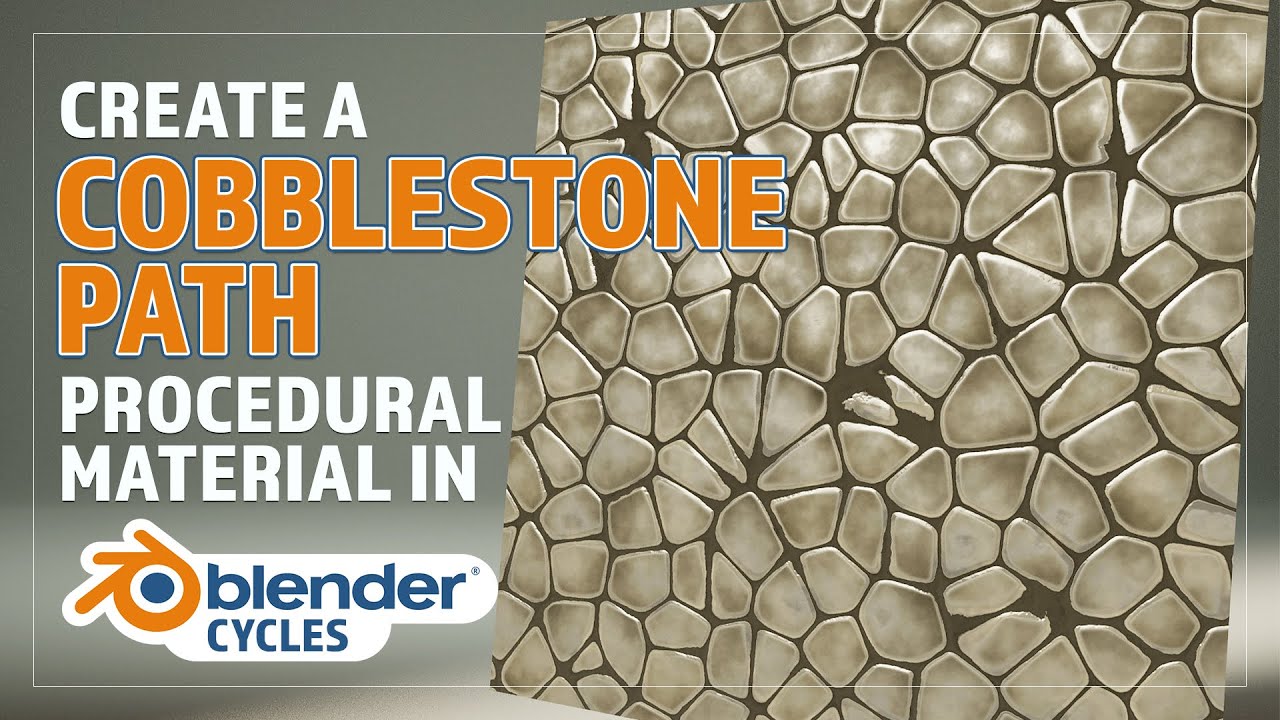 CREATE A PROCEDURAL COBBLESTONE MATERIAL IN BLENDER