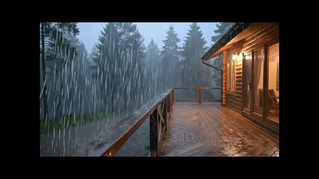 Rain Sounds to Fall Asleep Fast with Calm Night Rain for Focus & Study | Natural Rain White Noise
