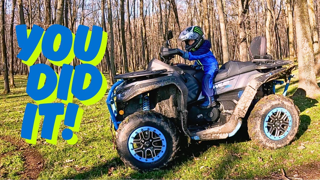 Tata si Fiu CU ATV-UL ÎN PĂDURE | Segway AT6 | Copaci Cazuti | Troliu | OFF-ROAD