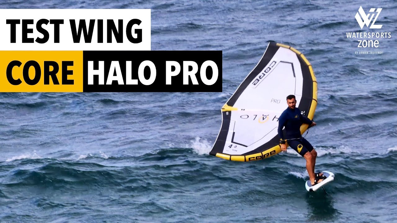 Test wingfoil Core Halo Pro, la nouvelle wing en Aluula avec une longue poignée unique!