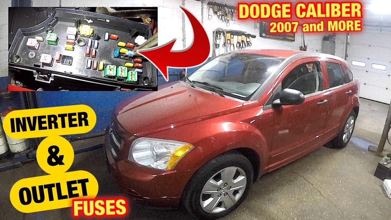 Расположение предохранителя розетки и инвертора на Dodge Caliber 2007