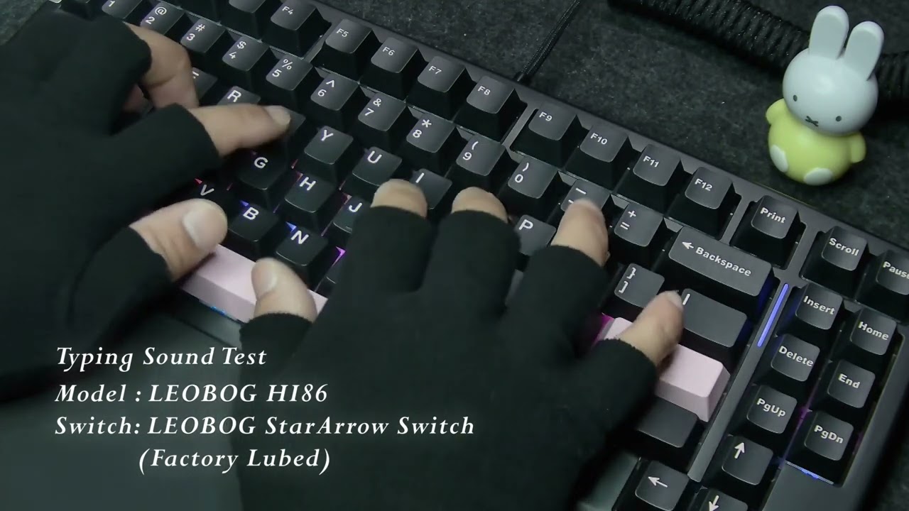 Typing Sound Test │ LEOBOG HI86 /  StarArrow Switch │ #ASMR